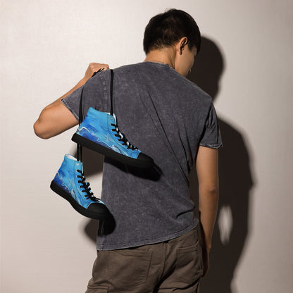 A Drop In The Ocean - Mens High-Top Canvas Shoes