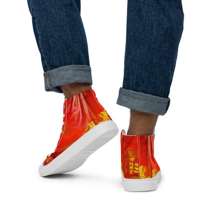 Qízhì - Mens High-Top Canvas Shoes