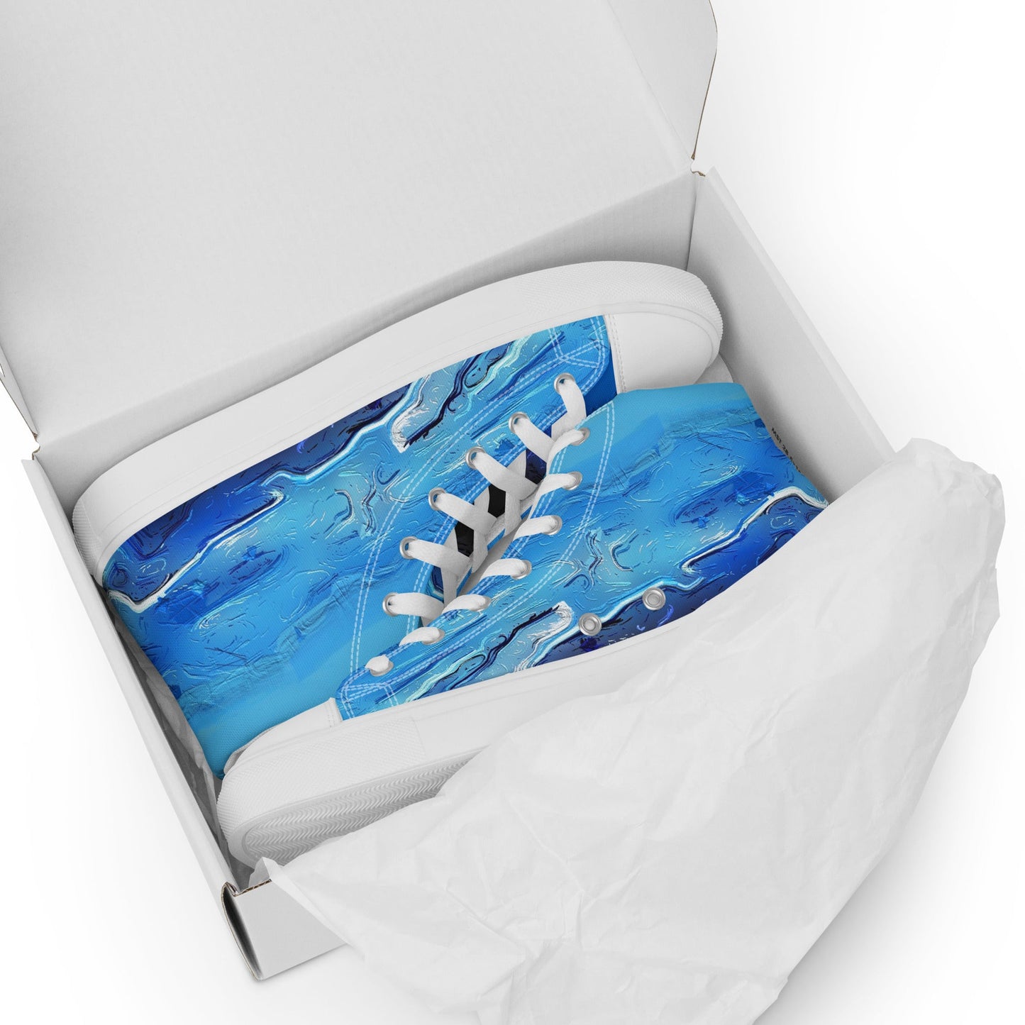 A Drop In The Ocean - Mens High-Top Canvas Shoes