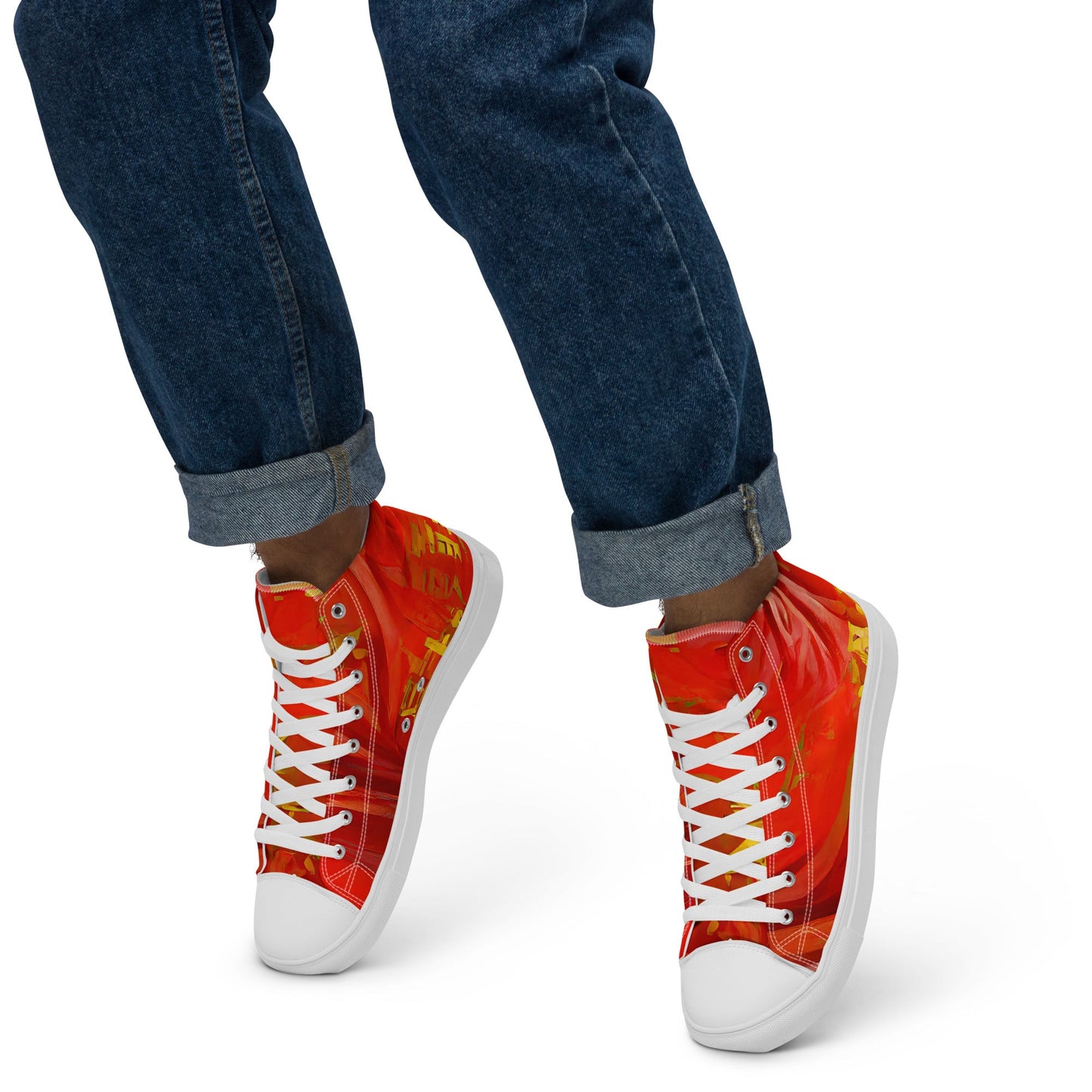 Qízhì - Mens High-Top Canvas Shoes
