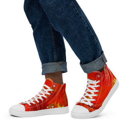 Qízhì - Mens High-Top Canvas Shoes
