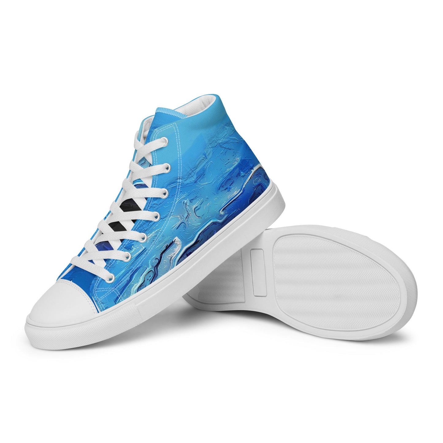 A Drop In The Ocean - Mens High-Top Canvas Shoes