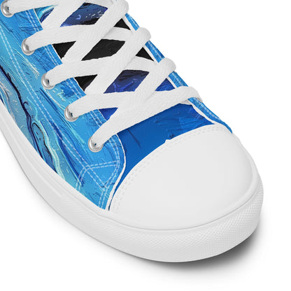 A Drop In The Ocean - Mens High-Top Canvas Shoes