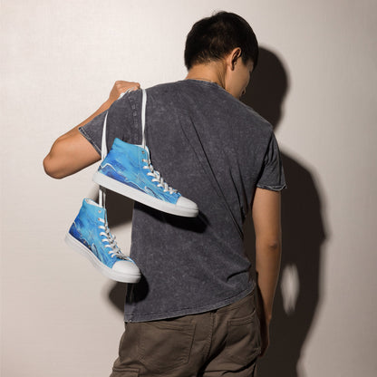 A Drop In The Ocean - Mens High-Top Canvas Shoes