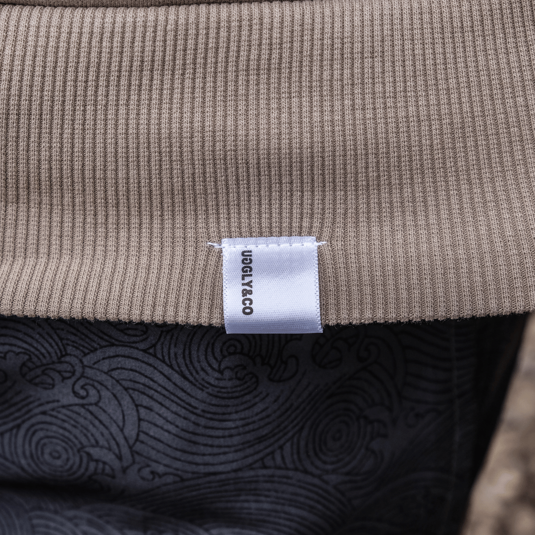 Beige Surf Diamond Hoodie