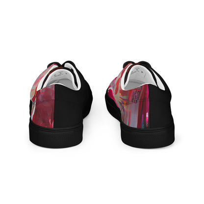 Half Black Half Báijiǔ - Mens Lace-Up Canvas Shoes