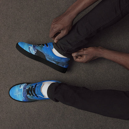 A Drop In The Ocean - Mens Lace-Up Canvas Shoes