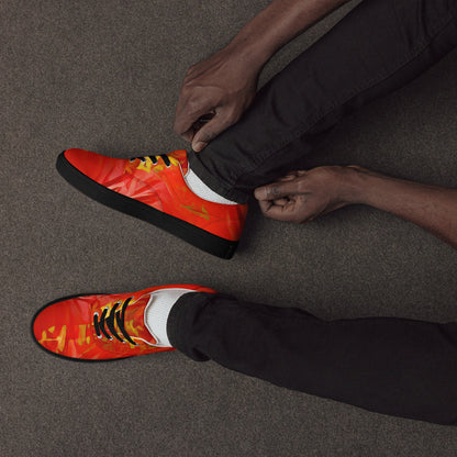 Qízhì - Mens Lace-Up Canvas Shoes
