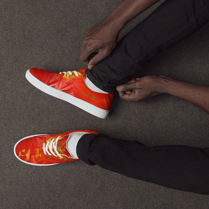 Qízhì - Mens Lace-Up Canvas Shoes