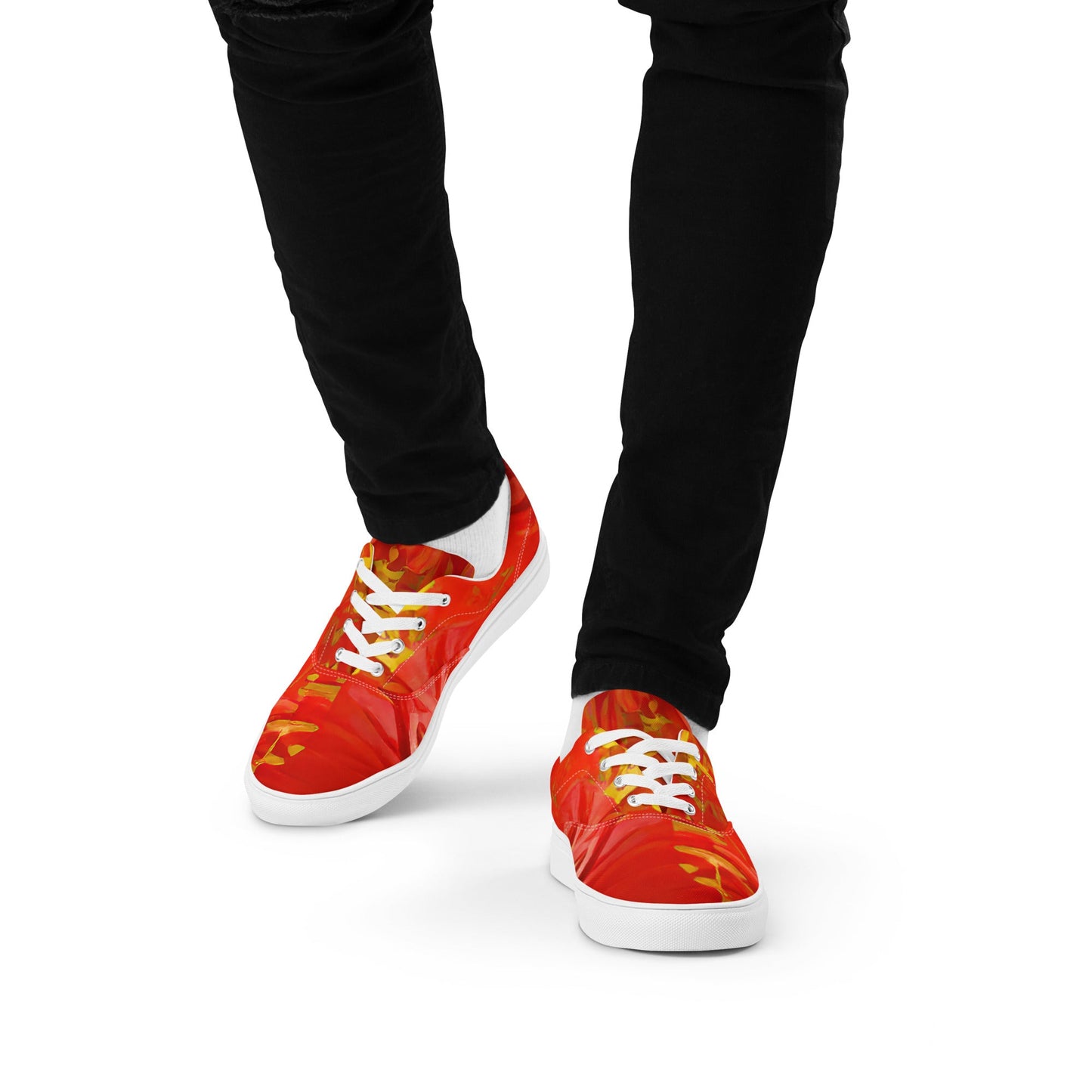 Qízhì - Mens Lace-Up Canvas Shoes