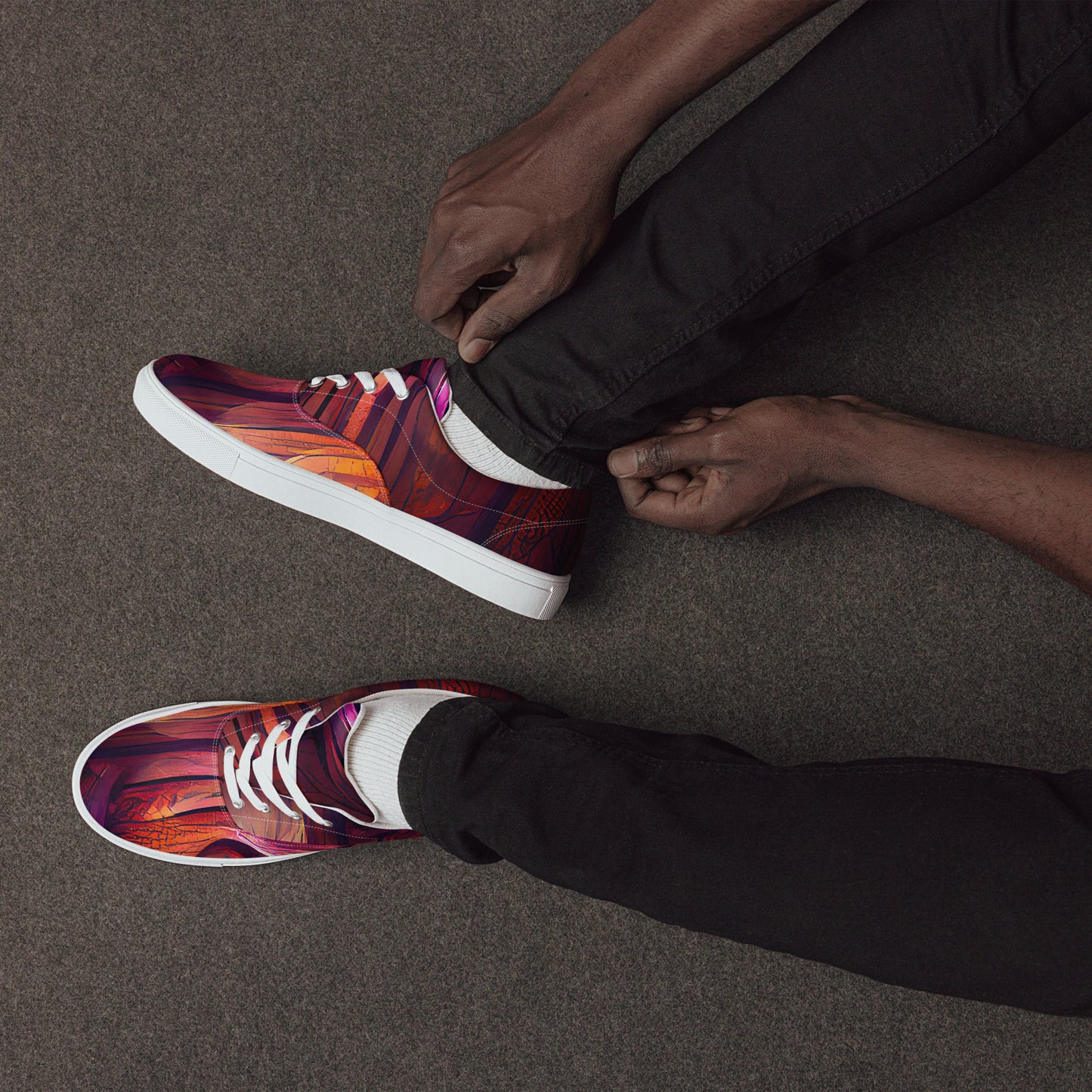 Hardwood - Mens Lace-Up Canvas Shoes