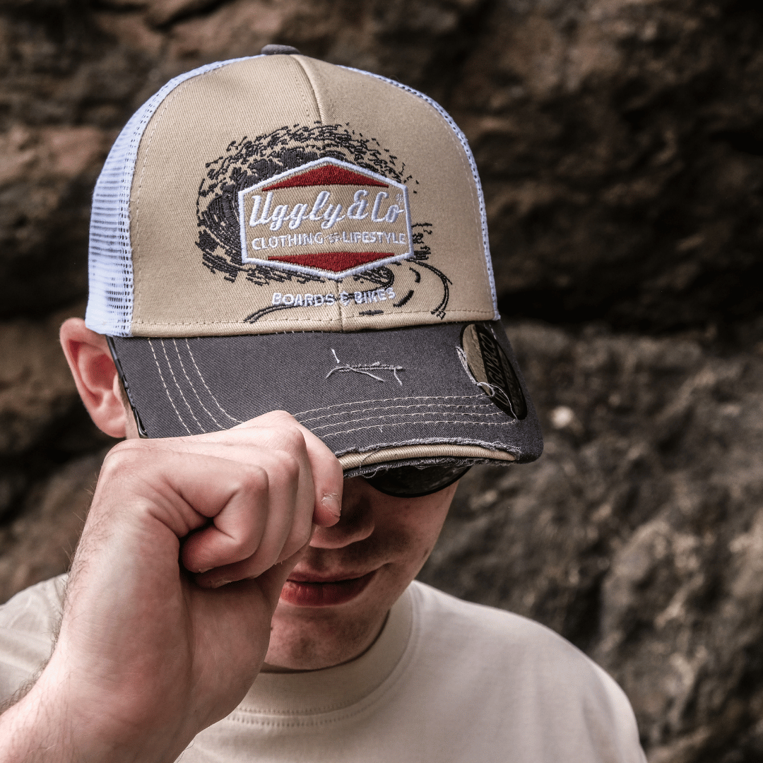 Beige Surf Diamond Cap