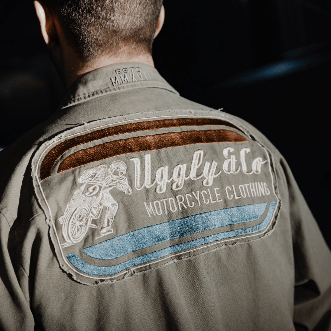 Green Flattrack Moto Shacket
