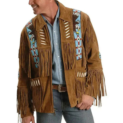 Men’s Suede Western Leather Jacket
