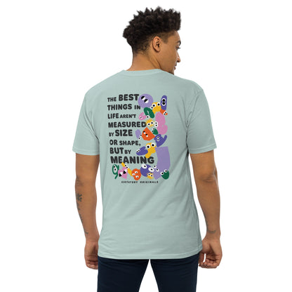 GUSTATORY Originals Shapes & Sizes Heavy Cotton Embroidered T-Shirt