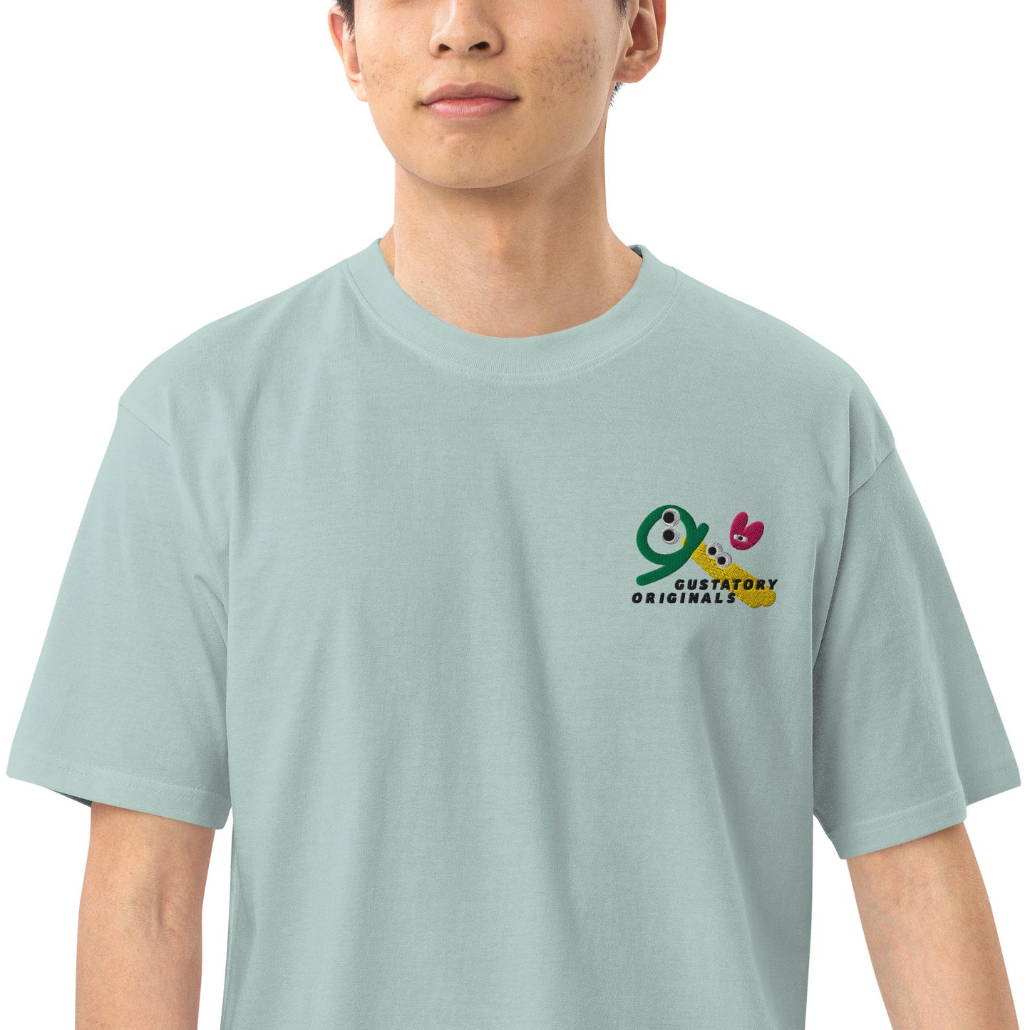 GUSTATORY Originals Shapes & Sizes Heavy Cotton Embroidered T-Shirt