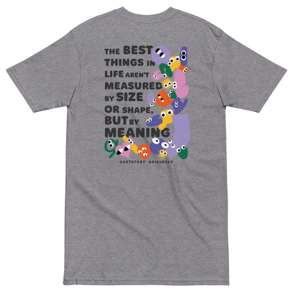 GUSTATORY Originals Shapes & Sizes Heavy Cotton Embroidered T-Shirt