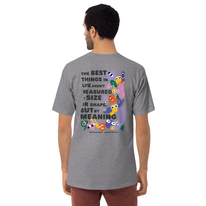 GUSTATORY Originals Shapes & Sizes Heavy Cotton Embroidered T-Shirt
