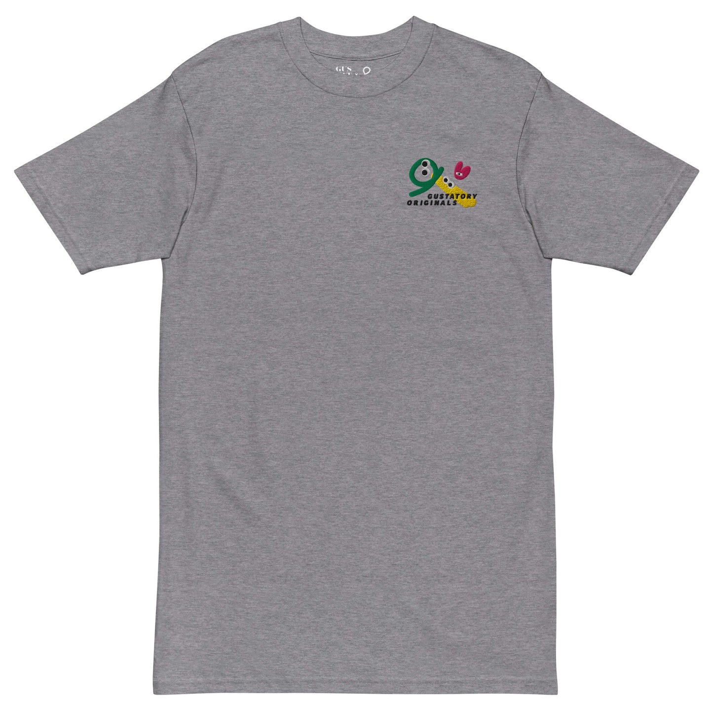 GUSTATORY Originals Shapes & Sizes Heavy Cotton Embroidered T-Shirt