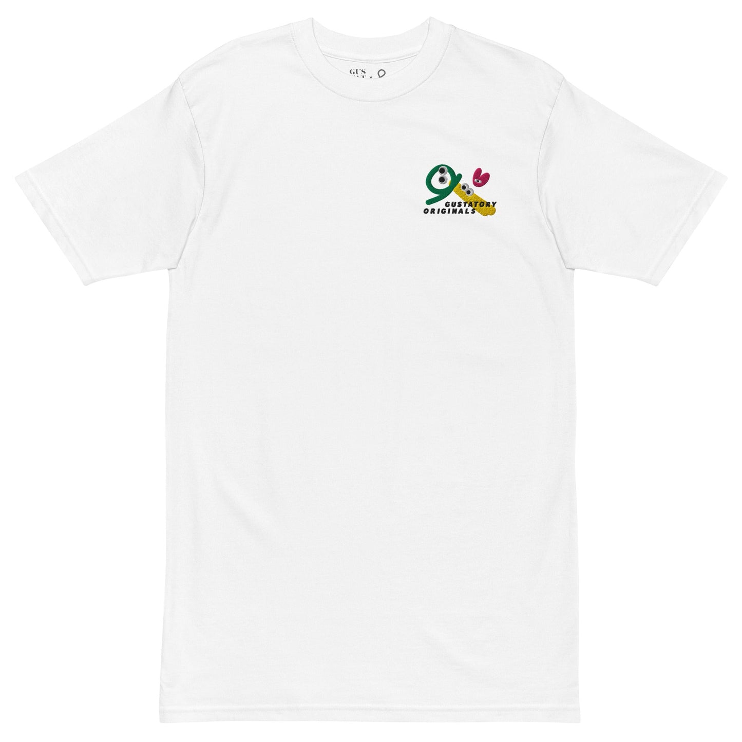GUSTATORY Originals Shapes & Sizes Heavy Cotton Embroidered T-Shirt