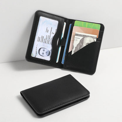 Men’s Slim RFID Wallet – Minimalist PU Leather Card Holder