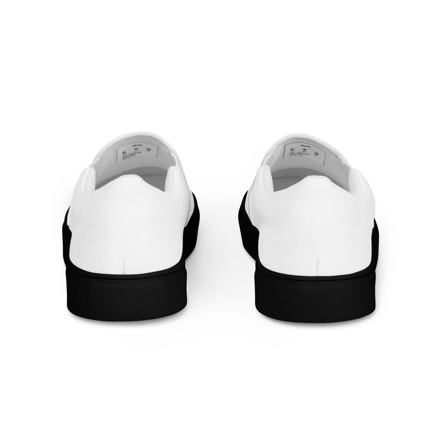 iSAW Mens White Slip-On Canvas Shoes