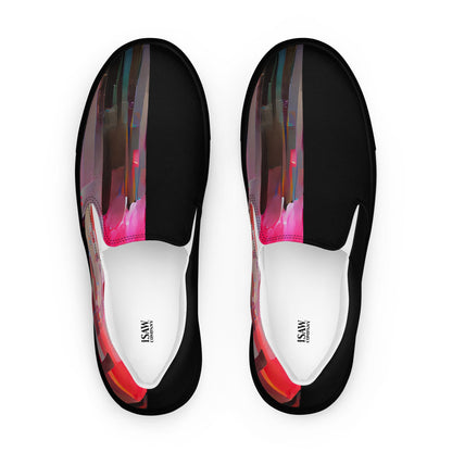 Half Black Half Báijiǔ - Mens Slip-On Canvas Shoes