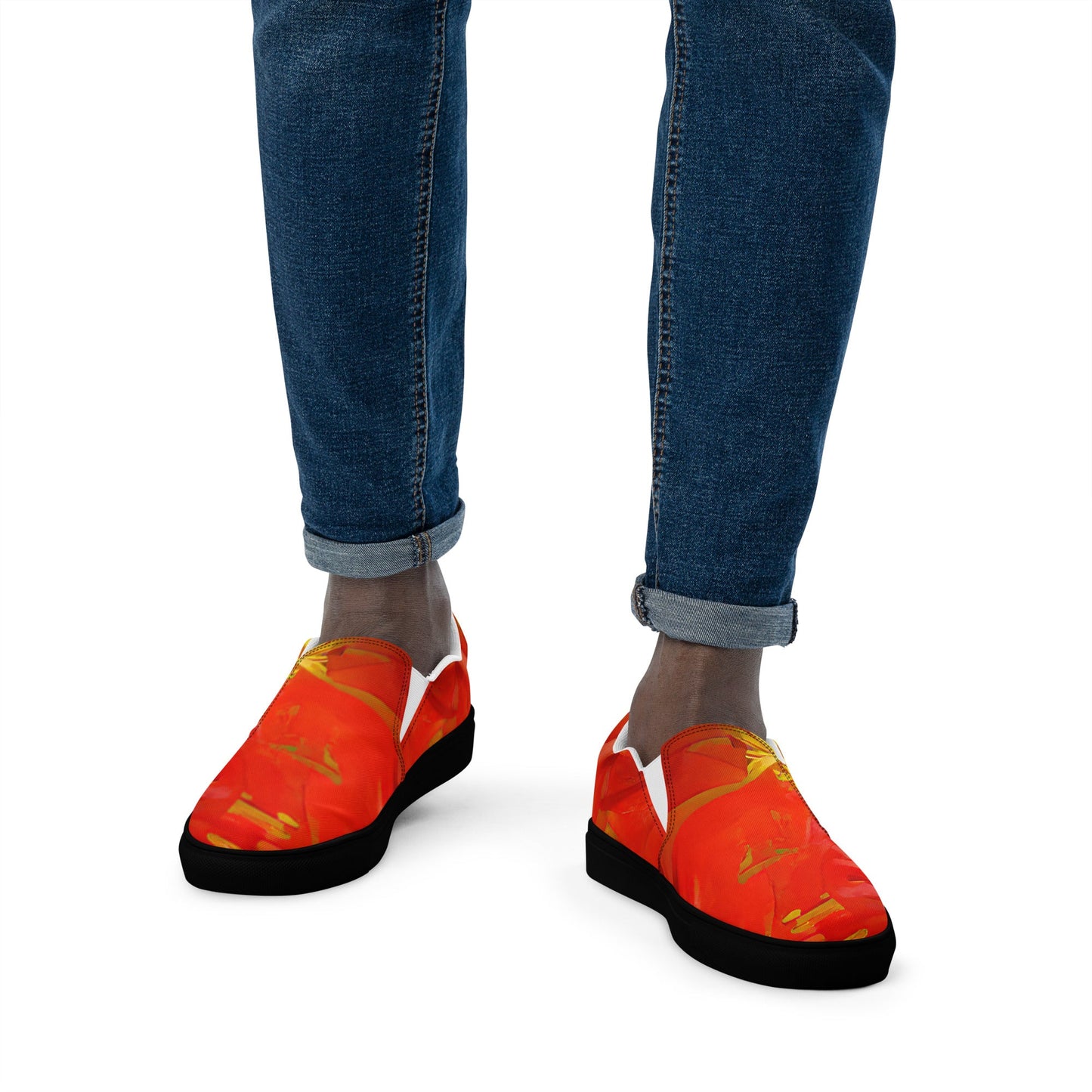 Qízhì - Mens Slip-On Canvas Shoes