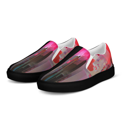 Half Black Half Báijiǔ - Mens Slip-On Canvas Shoes