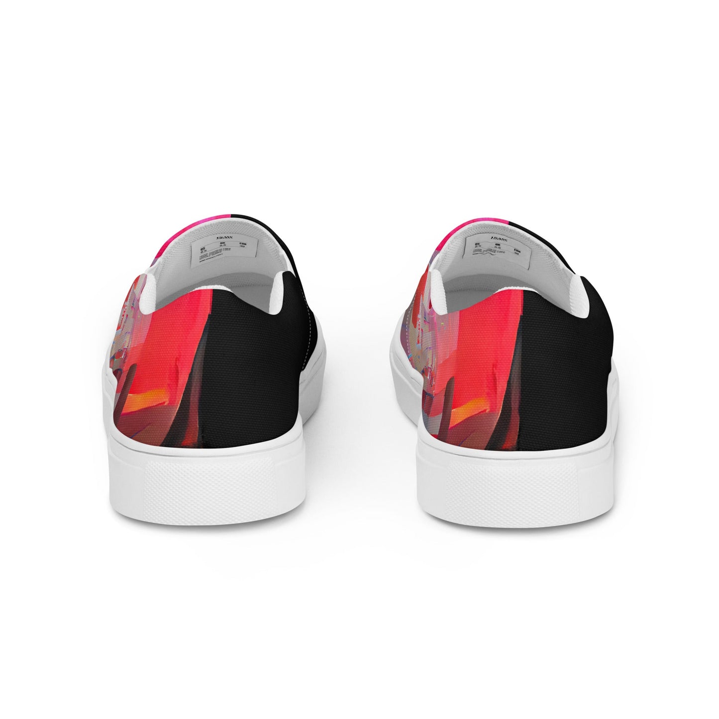 Half Black Half Báijiǔ - Mens Slip-On Canvas Shoes