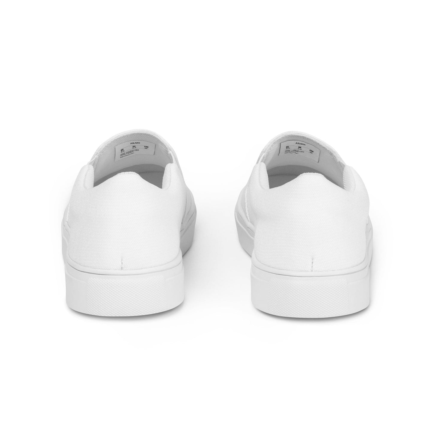 iSAW Mens White Slip-On Canvas Shoes