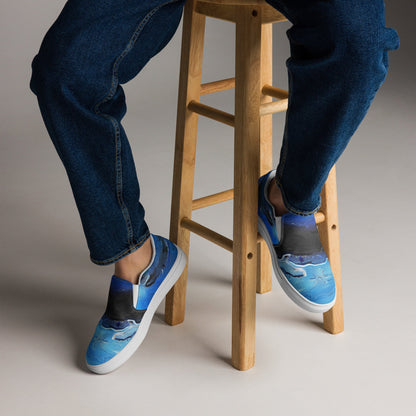 A Drop In The Ocean - Mens Slip-On Canvas Shoes