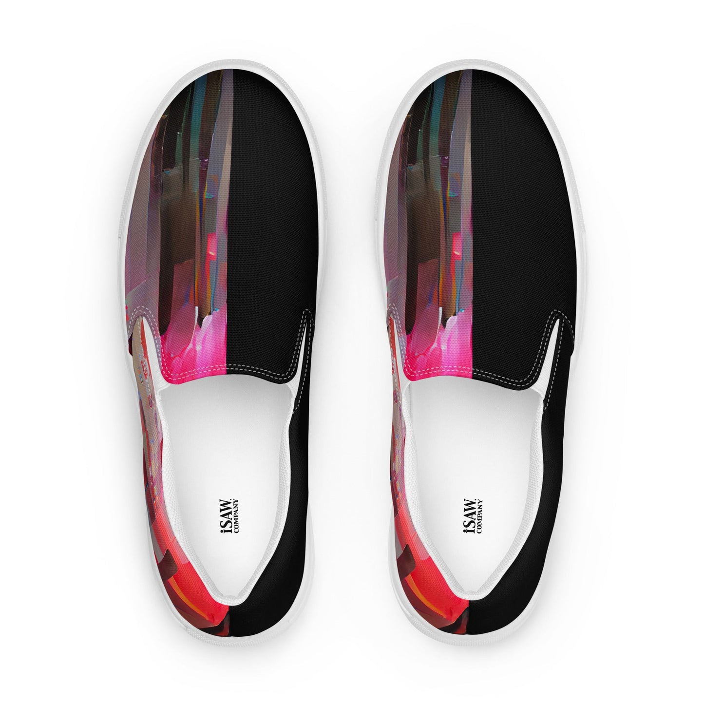 Half Black Half Báijiǔ - Mens Slip-On Canvas Shoes