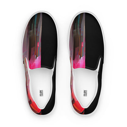 Half Black Half Báijiǔ - Mens Slip-On Canvas Shoes