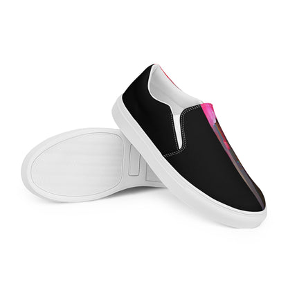 Half Black Half Báijiǔ - Mens Slip-On Canvas Shoes