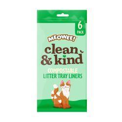 Meowee!  Clean & Kind Compostable Litter Tray Liners