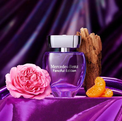 Mercedes Benz Fanciful Eau de Toilette for Women – 3 oz Citrus, Mandarin, Rose & Amber Wood