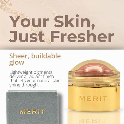 MERIT Flush Balm Cream Blush – Archival Cool Mauve | Hydrating Cheek & Lip Tint