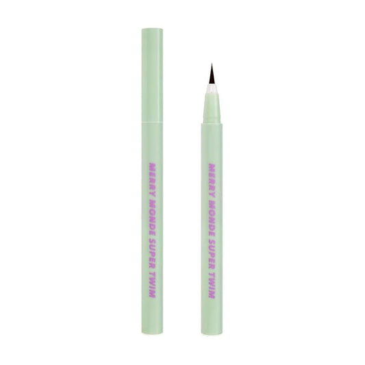 Merrymonde Super Twim Long Lasting Eyeliner – Vegan, Ultra-Fine Felt Tip, Waterproof Multicolor Liner