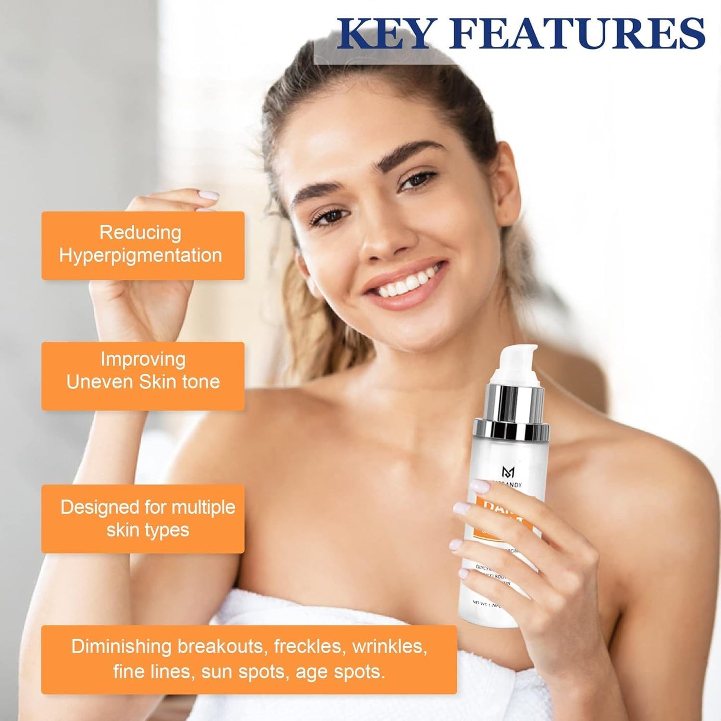 MESANDY Dark Spot Serum for Face – Brighten Sun Spots & Uneven Tone