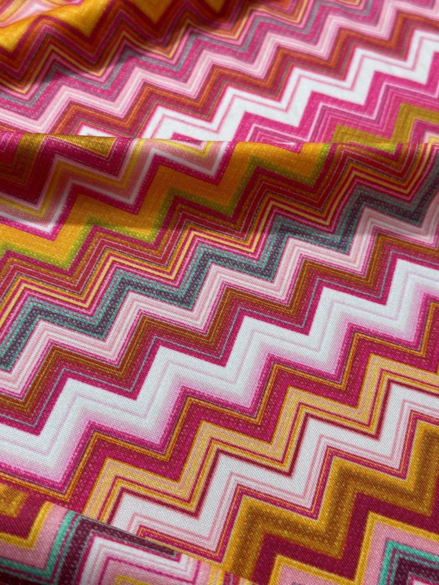 Fabric with Zigzag Pattern for Versatile Use Fabric by Metre
