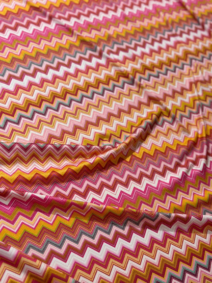 Fabric with Zigzag Pattern for Versatile Use Fabric by Metre