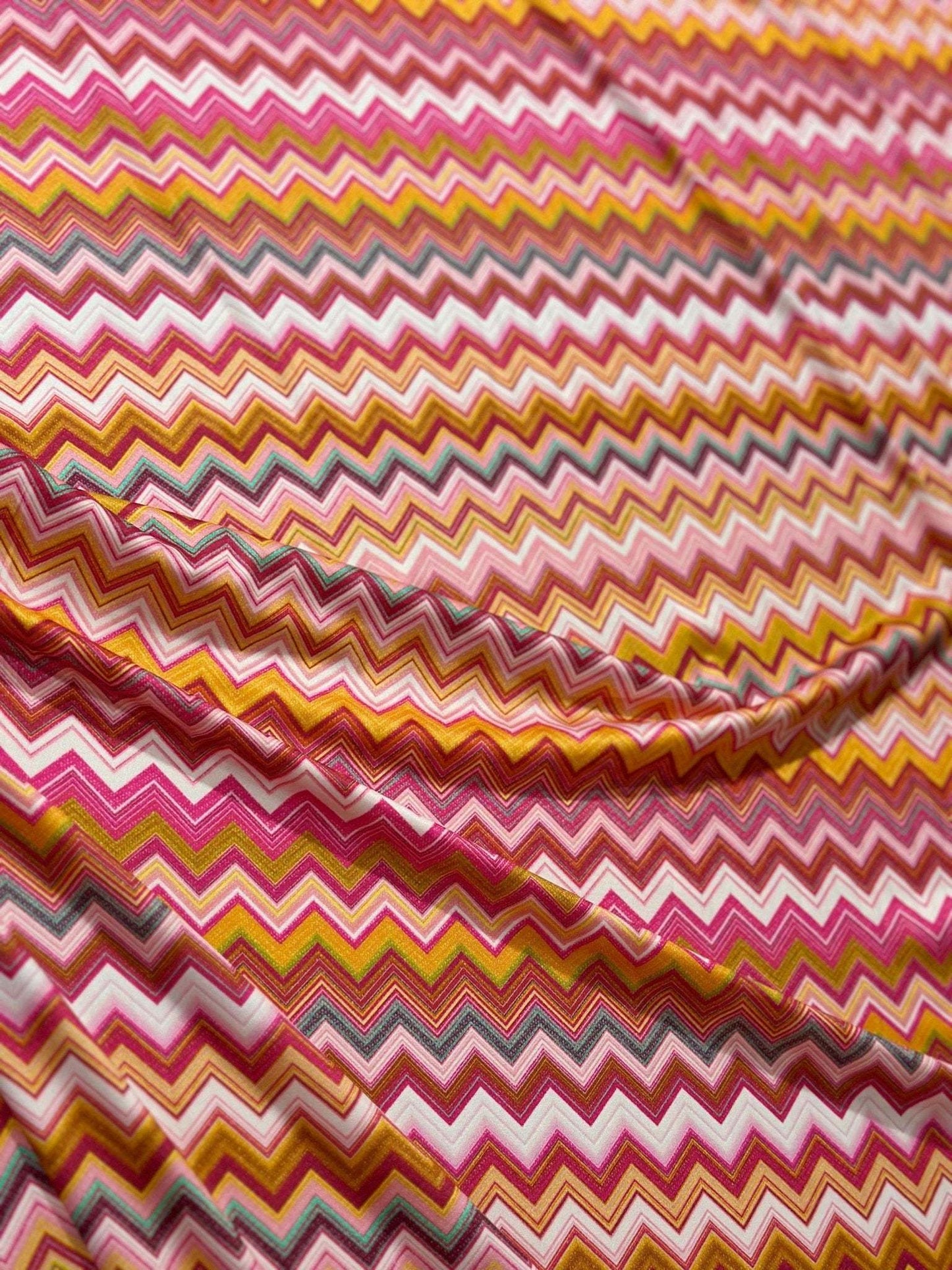 Fabric with Zigzag Pattern for Versatile Use Fabric by Metre