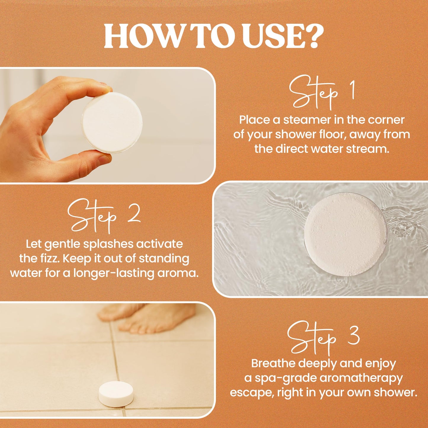 MESMOS 6 Assorted Shower Steamers – Aromatherapy Spa Gifts for Women