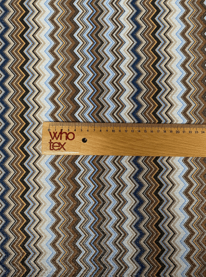 Metallic Chevron Zigzag Lurex Fabric by the Metre