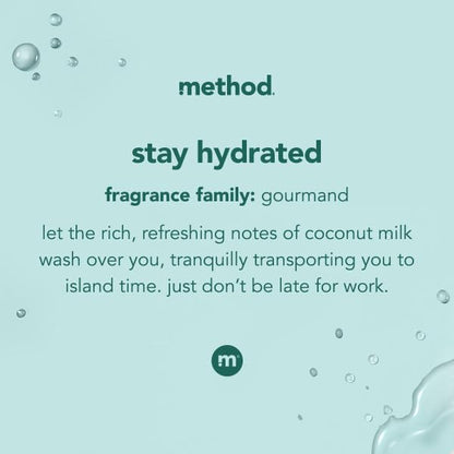 Method Body Wash Variety Pack — Hydrating Coconut Milk & Simply Nourish, 18 Fl Oz Each