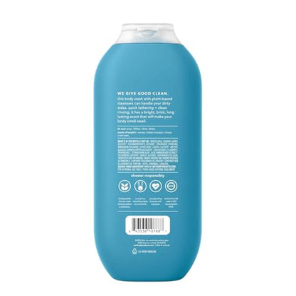 Method Men Body Wash Glacier + Granite — Paraben & Phthalate Free, 18 oz (Pack of 6)