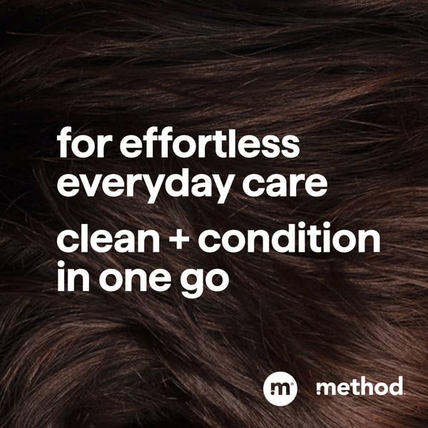 Method Men Glacier + Granite 2-in-1 Shampoo & Conditioner – Paraben-Free, Dye-Free, 14 oz (Pack of 6)