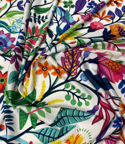 Mexican Flowers Fabric by the Metre