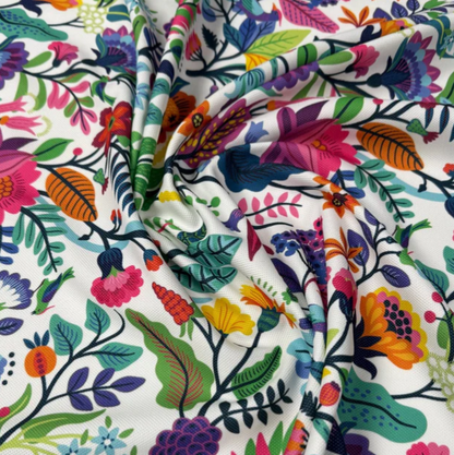 Mexican Flowers Fabric by the Metre